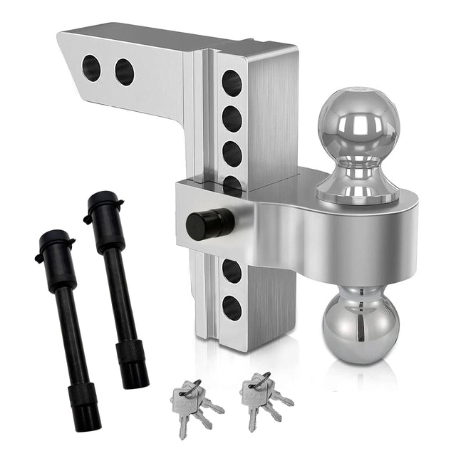 Trucktok 2" Adjustable Hitch 6" Drop/Rise 12,000 GTW with Dual Locks TruckTok