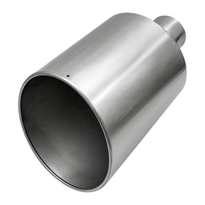 Trucktok 4" Inlet 10" Outlet 18" Overall Length Stainless Steel Bolt On Exhaust Tailpipe Tip TruckTok