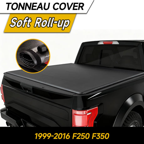 Trucktok 1999-2016 Ford F250 F350 6.8FT Soft Roll Up Tonneau Cover Truck Bed TruckTok
