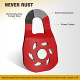 Trucktok 10 Ton Winch Snatch Block 22,000 lbs Heavy Duty Off-Road Recovery Pulley TruckTok