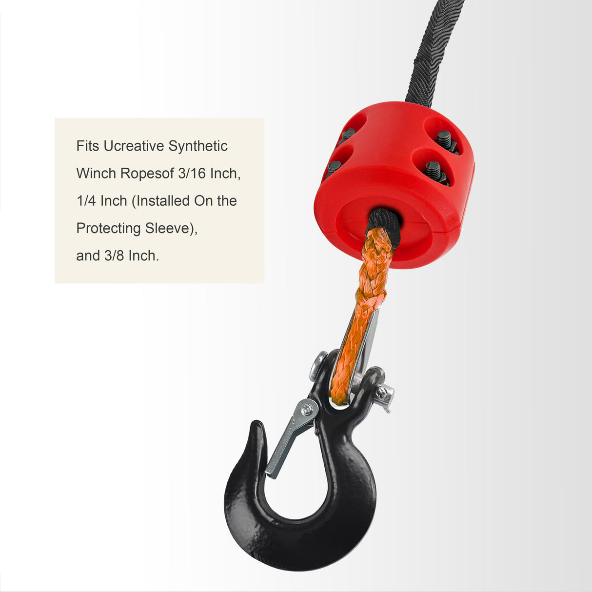 Trucktok Winch Hook Stopper Shock Absorbent Cable Line Saver TruckTok