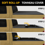 Trucktok 2009-2025 Dodge Ram 1500 5.7FT Soft Top Roll-up Tonneau Cover Truck Bed TruckTok