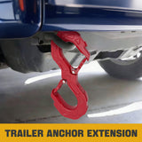 Trucktok 3/8" S-Hook 31,000 lbs Break Strength Heavy Duty Tow Hook TruckTok