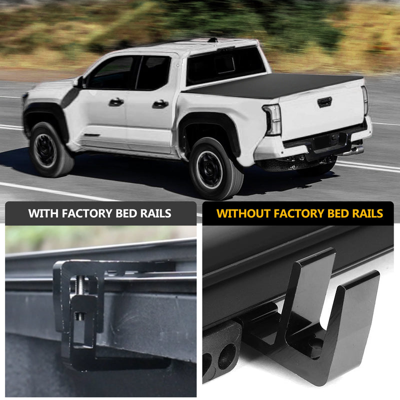 Trucktok 2009-2025 Dodge Ram 1500 5.7FT Soft Top Roll-up Tonneau Cover Truck Bed