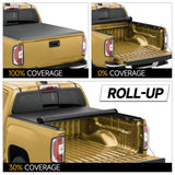 Trucktok 2019-2025 Chevy Silverado Sierra 5.8FT Soft Roll Up Tonneau Cover Bed TruckTok