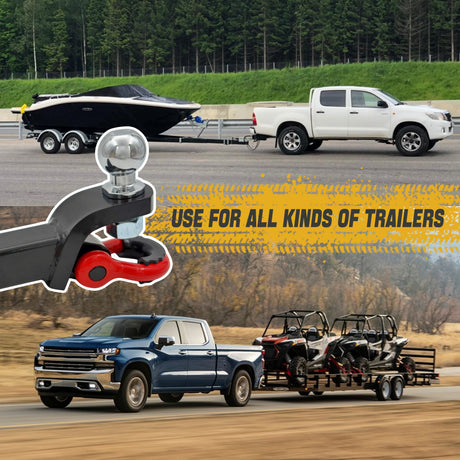 Trucktok 2" Receiver Trailer Hitch 38,500 lbs with Shackle & Lock Pin TruckTok
