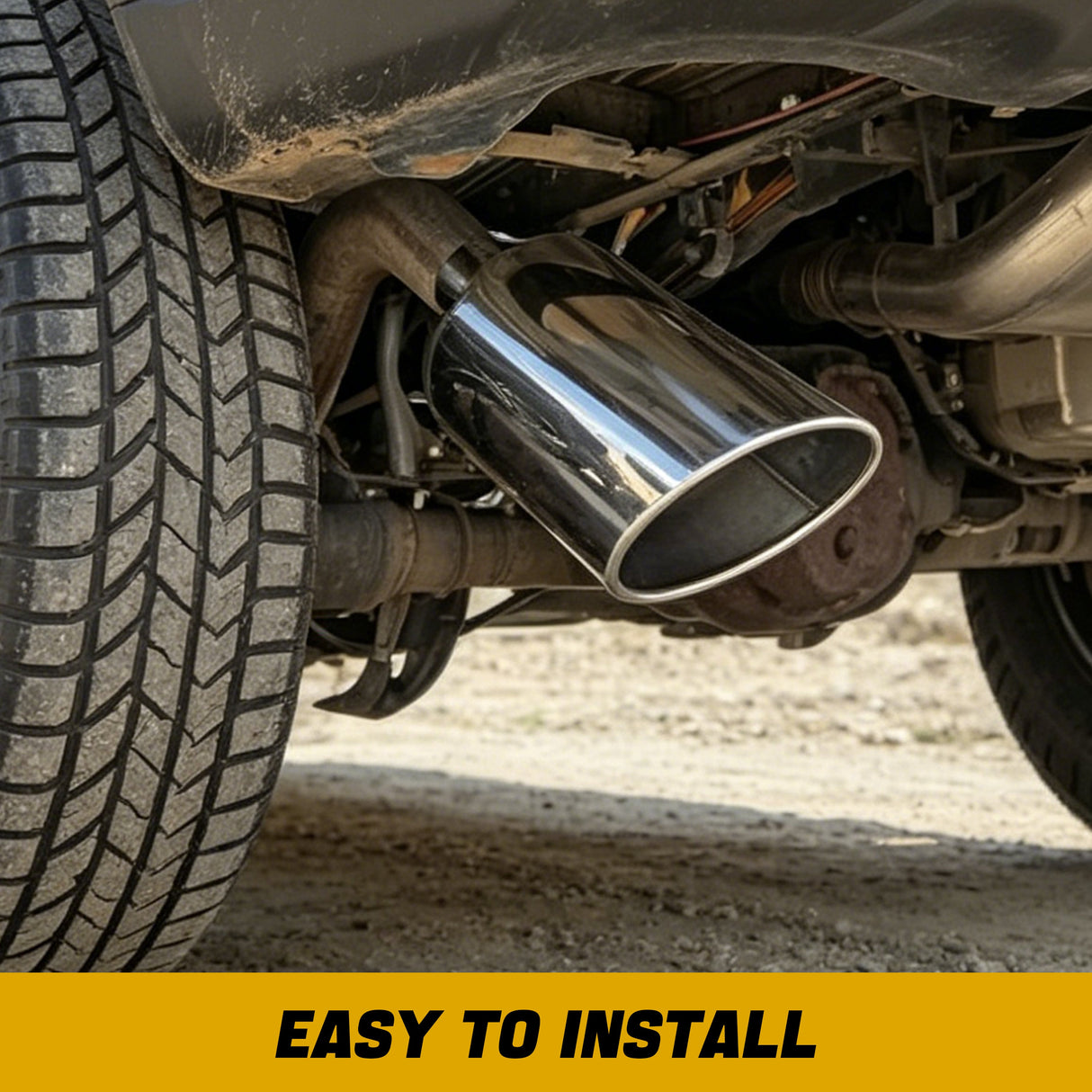 Trucktok 4" Inlet 10" Outlet 18" Overall Length Stainless Steel Bolt On Exhaust Tailpipe Tip TruckTok