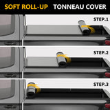 Trucktok 2020-2025 Chevy Silverado Sierra 6.9FT Soft Roll Up Tonneau Cover Bed TruckTok