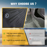 Trucktok 2004-2008 Ford F150 SuperCrew Cab All-Weather TPE Floor Mats TruckTok