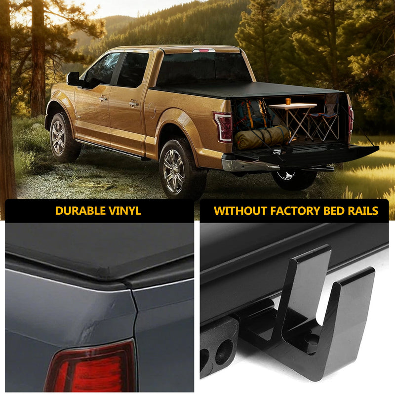 Trucktok 2019-2025 Dodge Ram 1500 New Body 6.4FT Soft Roll-Up Tonneau Cover Bed TruckTok