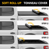Trucktok 2007-2013 Chevy Silverado Sierra 8FT Soft Roll Up Tonneau Cover Bed TruckTok