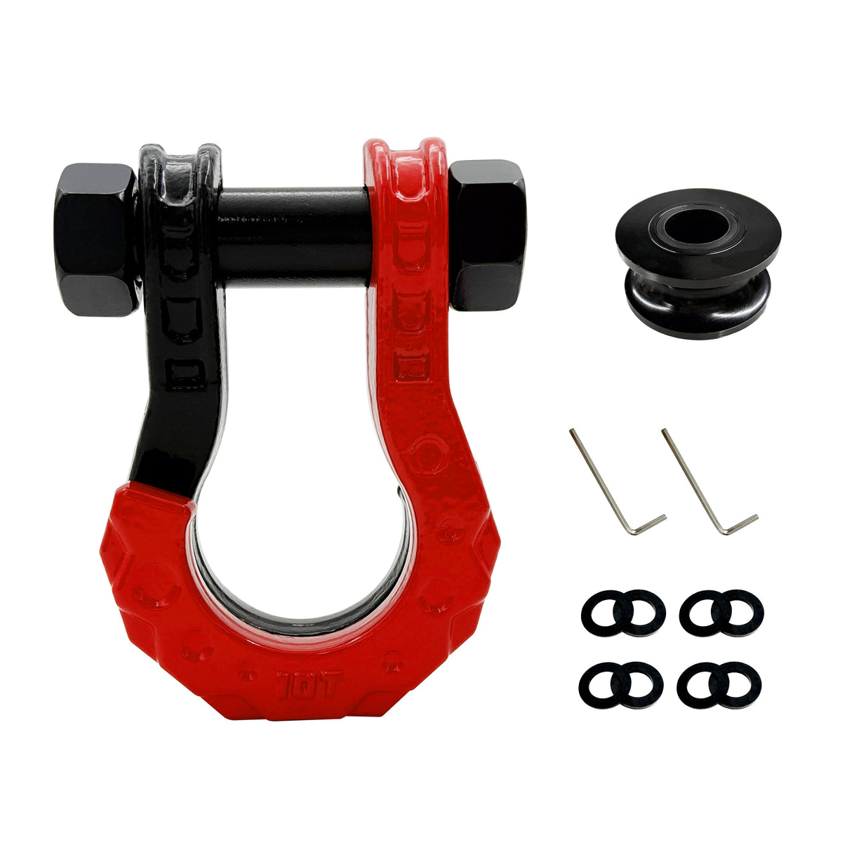 Trucktok 3/4" D-Ring Shackle 52,000 lbs Break Strength Recovery Pulley (1 Pair ) TruckTok
