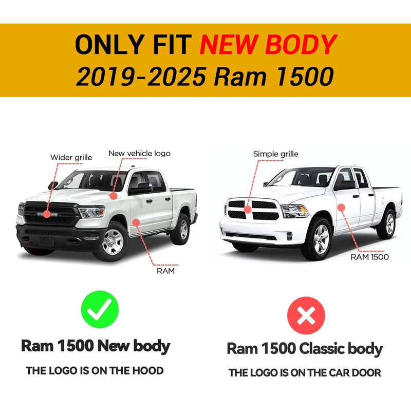 Trucktok 2019-2025 Dodge Ram 1500 New Body 6.4FT Soft Roll-Up Tonneau Cover Bed TruckTok