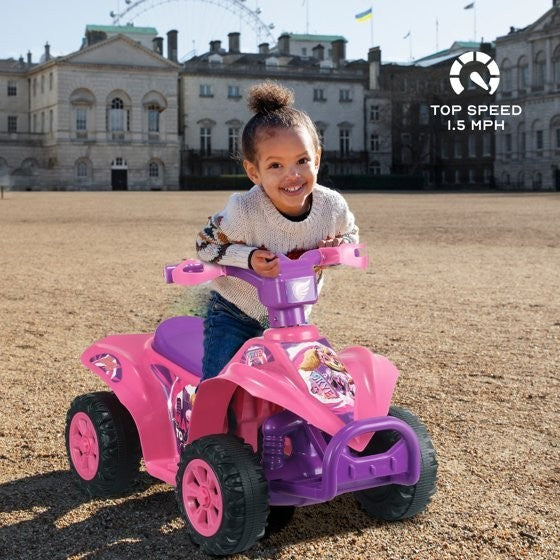 6V Battery-Powered Pink Ride-On ATV for Children Ages 2-5 Years