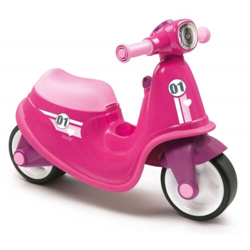 Smoby Pink Ride-On Scooter with Silent Wheels - Perfect for Little Riders!
