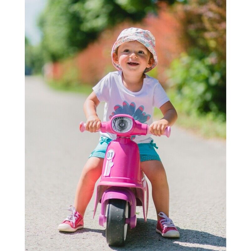 Smoby Pink Ride-On Scooter with Silent Wheels - Perfect for Little Riders!