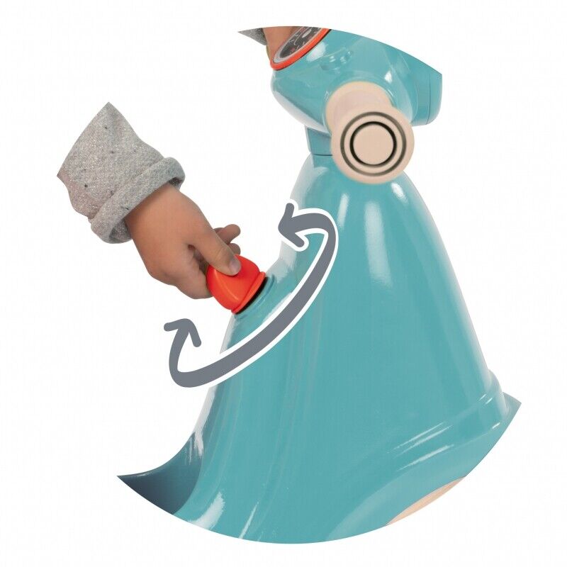 Smoby Retro Blue Ride-on Scooter with Silent Wheels