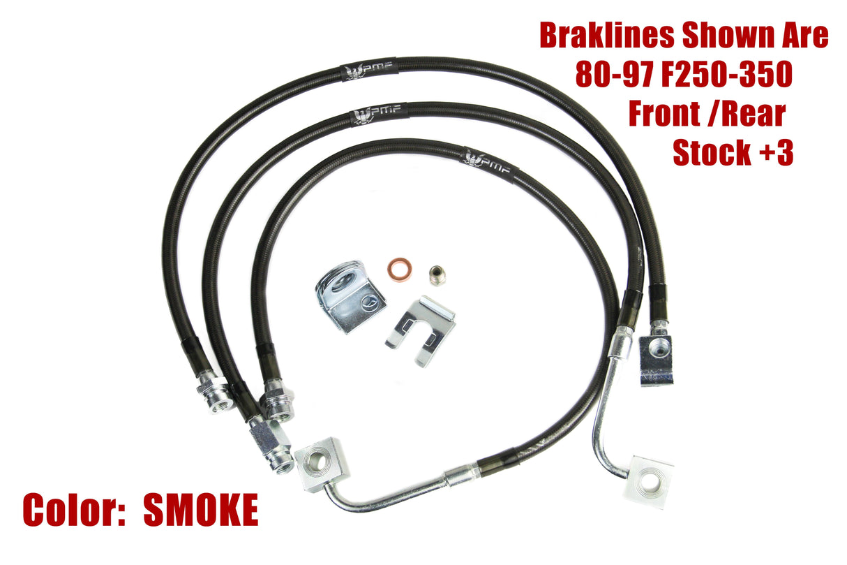 Braided Stainless Steel Brake Lines PMF Suspension