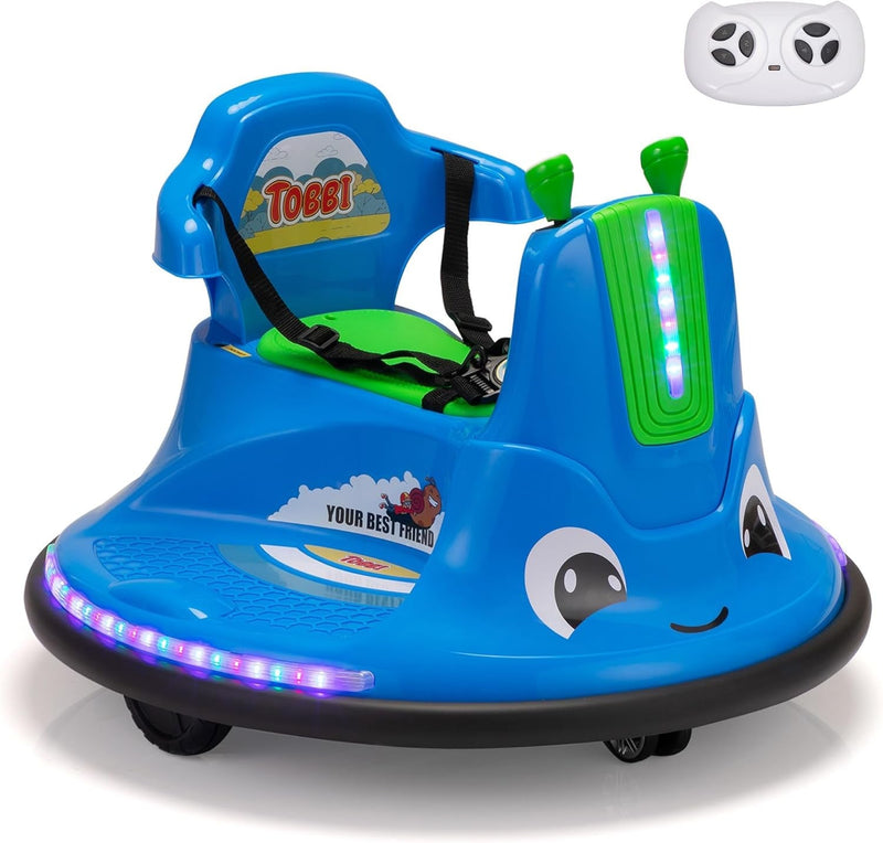 12V Electric Snail Baby Bumper Car Ride-On Toy with Remote Control for Kids