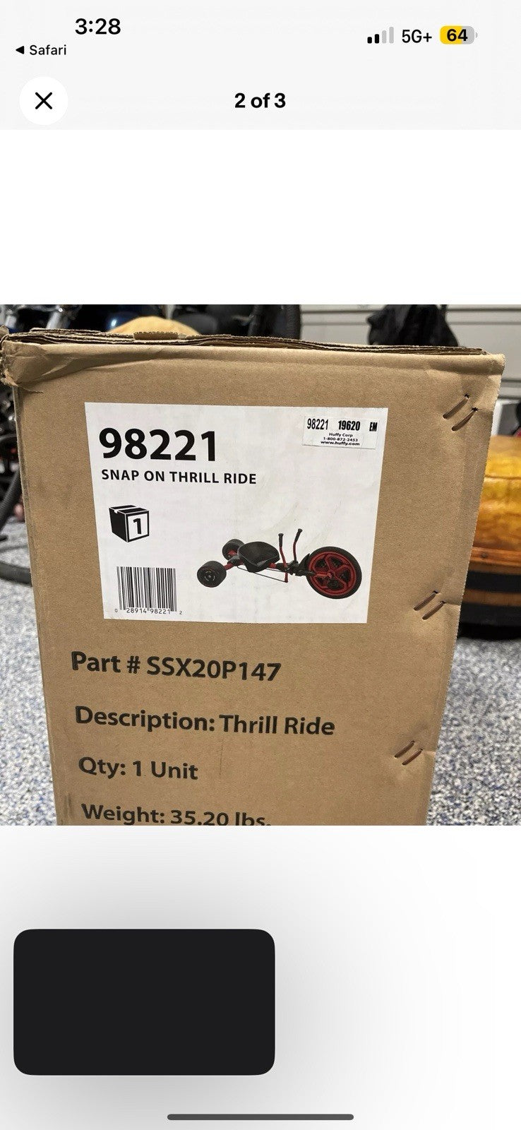 Snap-On Tool Collectible Thrill Ride Bike Toy