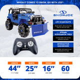 24V Ride-On Snow SUV Toy with Plow, Scoop, and Parental Remote Control