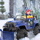 24V Ride-On Snow SUV Toy with Plow, Scoop, and Parental Remote Control