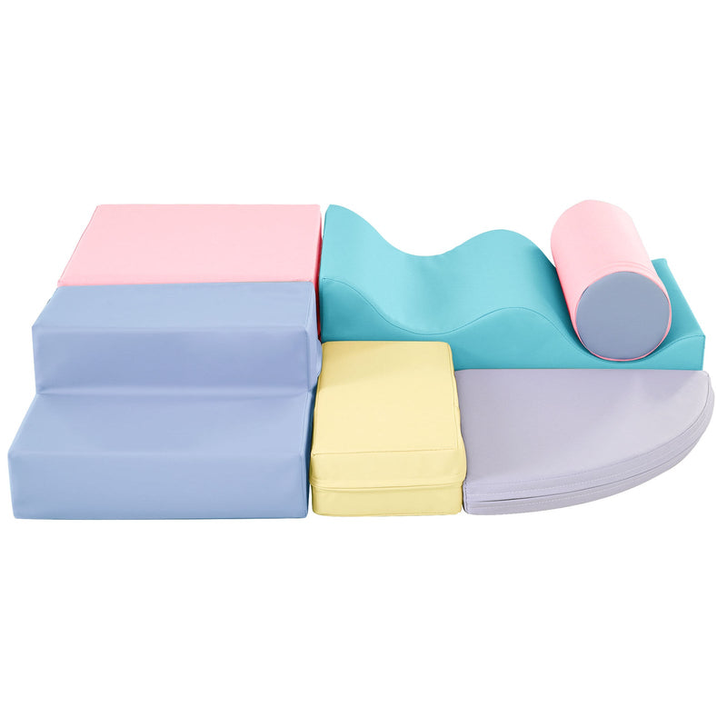 Soft Climb and Crawl Foam Playset 6-in-1 Soft Play Equipment for Active Play