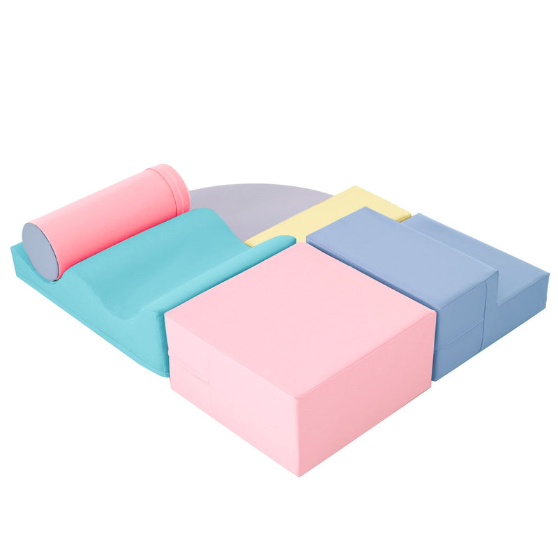 Soft Climb and Crawl Foam Playset 6-in-1 Soft Play Equipment for Active Play