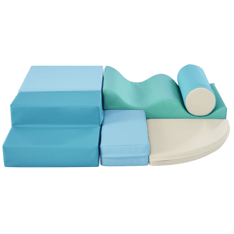 Soft Climb and Crawl Foam Playset 6-in-1 Soft Play Equipment for Kids