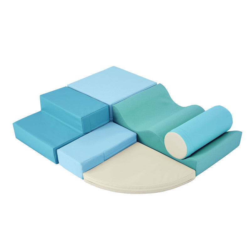 Soft Climb and Crawl Foam Playset 6-in-1 Soft Play Equipment for Kids