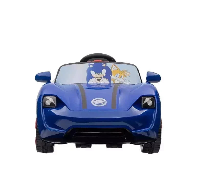 12V Battery-Powered Sonic Hedgehog Convertible Ride-On Toy
