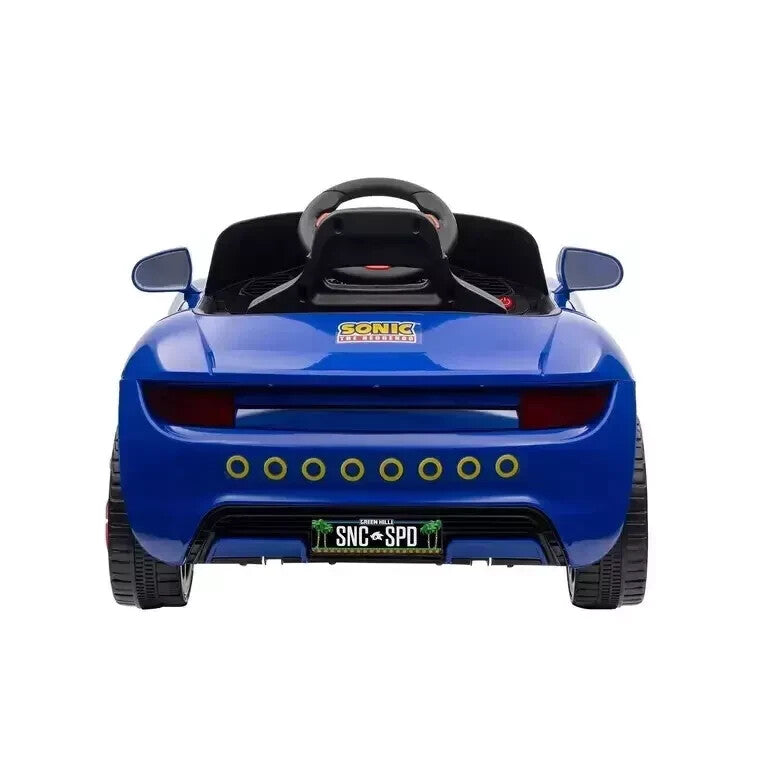 12V Battery-Powered Sonic Hedgehog Convertible Ride-On Toy