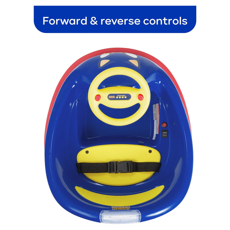 6V Battery-Powered Sonic Hedgehog Bumper Car for Kids Ages 2 and Up