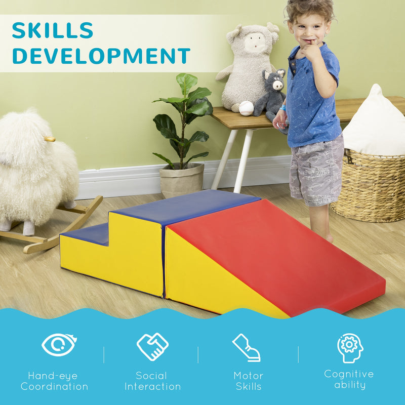2-Piece Soft Foam Climb and Crawl Activity Playset for Kids