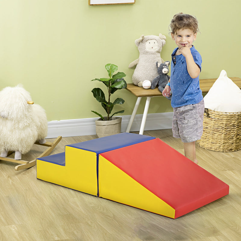 2-Piece Soft Foam Climb and Crawl Activity Playset for Kids