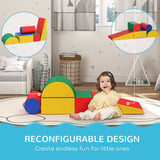 5-Piece Foam Climb and Crawl Activity Play Set for Babies, Soft and Safe Baby Play Equipment