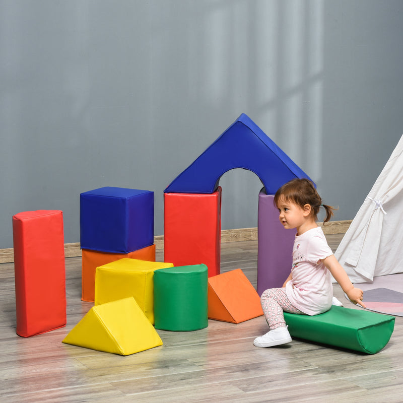 Soft Foam Climbing Blocks Play Set for Toddlers – 11 Pieces