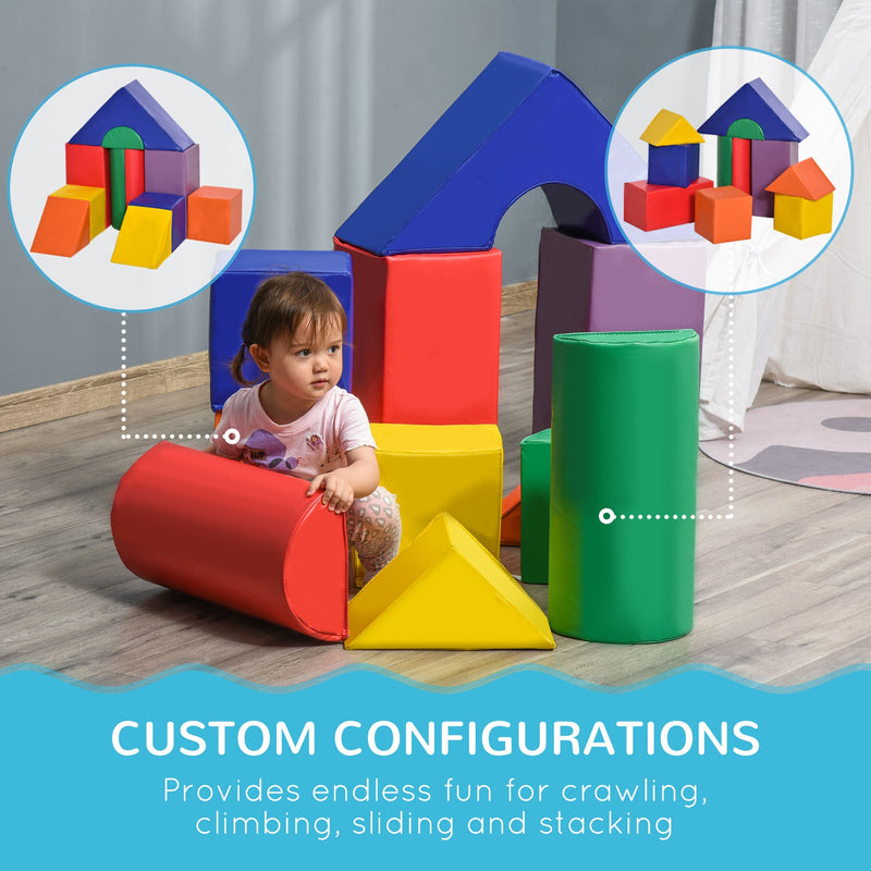 Soft Foam Climbing Blocks Play Set for Toddlers – 11 Pieces
