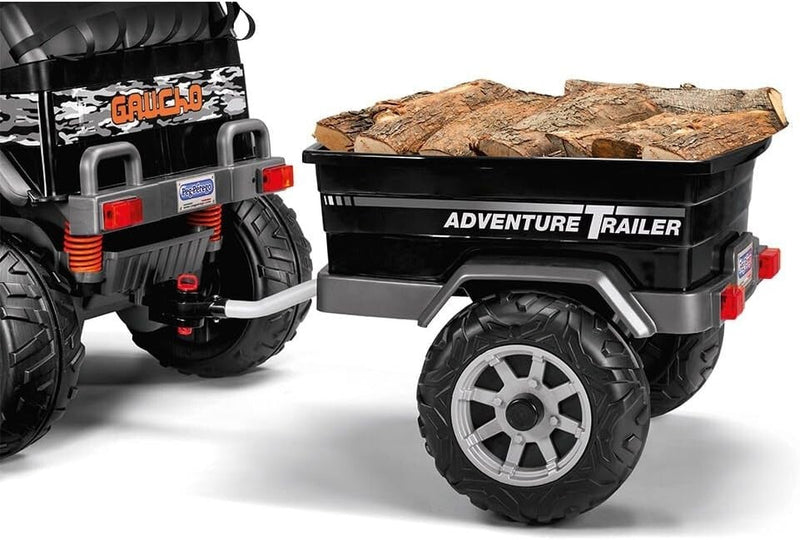 Spacious Adventure Ride-On Trailer with Secure 5-Point Harness for Kids
