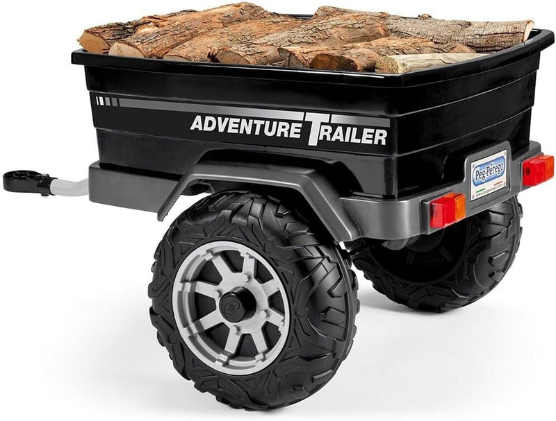 Spacious Adventure Ride-On Trailer with Secure 5-Point Harness for Kids