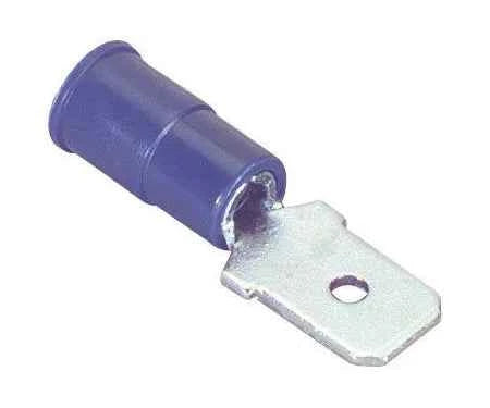 16-14 AWG 4.8mm Male Blue Spade Wire Connector (5-Pack) TekShack