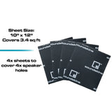 SoundSkins | Sound Quality Speaker Kit — 4 Door Bundle | SSK-SQSK-4DR | 4x Foam Speaker Rings, 4x Foam Backing Sheets, 4x Speaker Kit Sheets, 2x Strip Tape 3' 3/8" SoundSkins Global