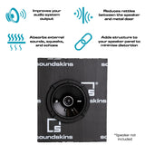 SoundSkins | Sound Deadening Sound Quality Speaker Kit | SSK-SQSK | 2x Foam Speaker Rings,  2x Foam Backing Sheets, 2x Speaker Kit Sheets, 3' Strip Tape 3/8" SoundSkins Global