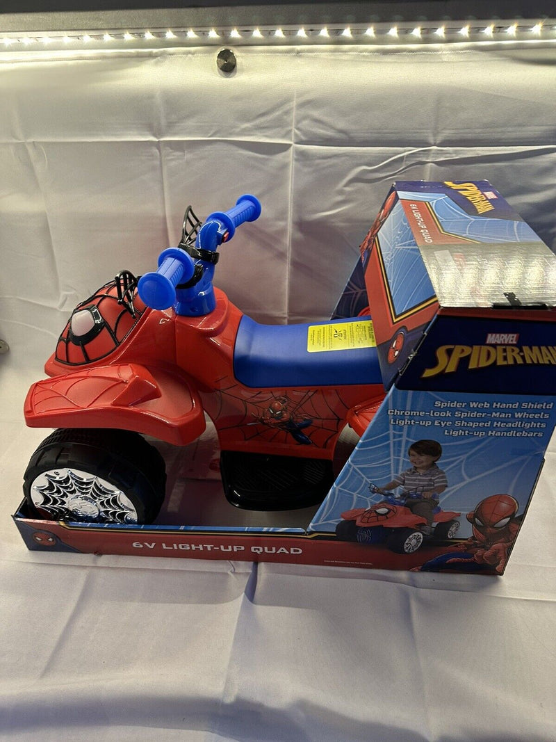 Spider-Man 6V Ride On with Light Up Handle Bars - Brand New in Box!