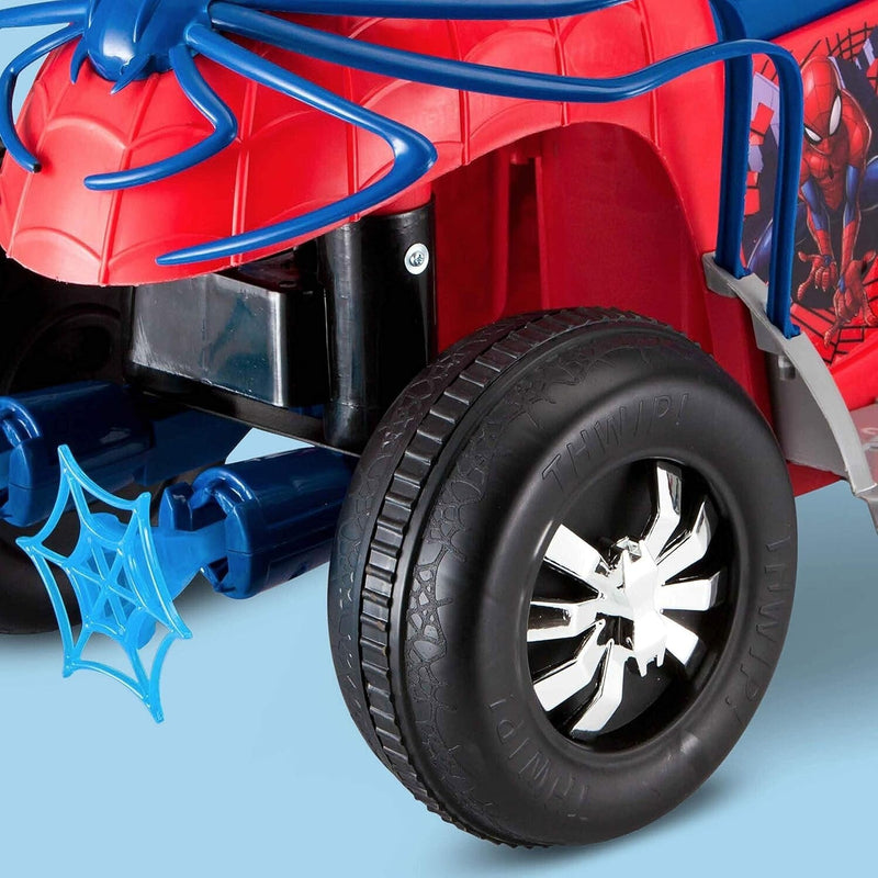 Spider-Man Quad Ride-On Toy for Toddlers 18-30 Months with 44 lbs Weight Limit