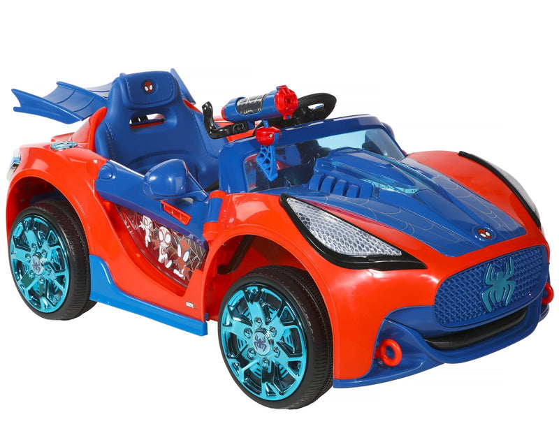 Spider-Man Battery-Powered Super Car with Water Cannon and LED Lights for Ages 3+