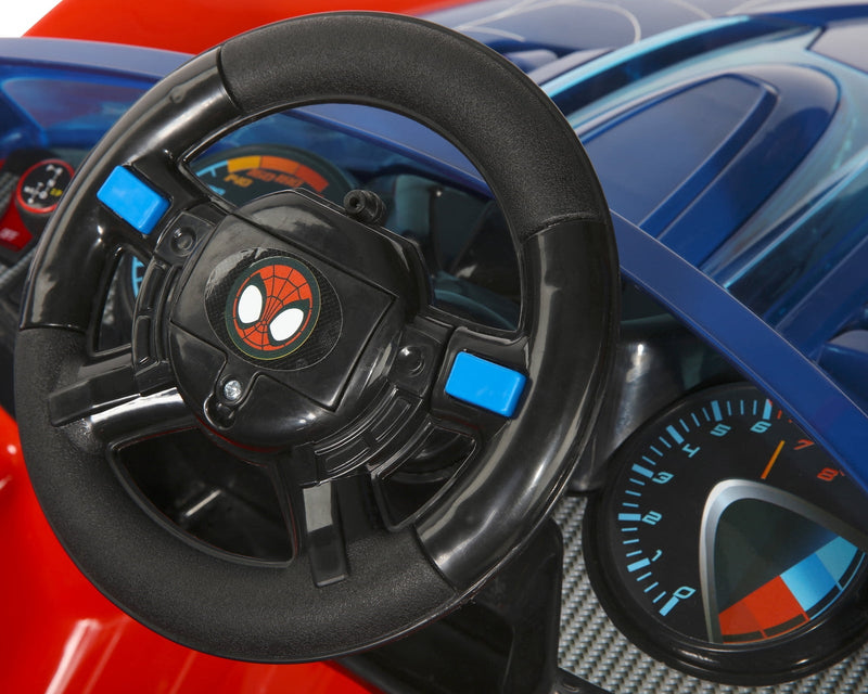 Spider-Man Battery-Powered Super Car with Water Cannon and LED Lights for Ages 3+