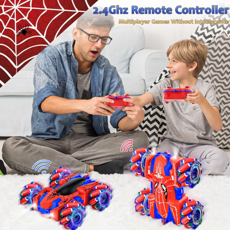 Rechargeable Spider Remote Control Car for Boys with LED Lights