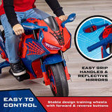 6V Spiderman Ride-On Motorcycle for Kids Ages 3+ with Rechargeable Battery