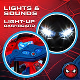 6V Spiderman Ride-On Motorcycle for Kids Ages 3+ with Rechargeable Battery and 65 lbs Weight Capacity